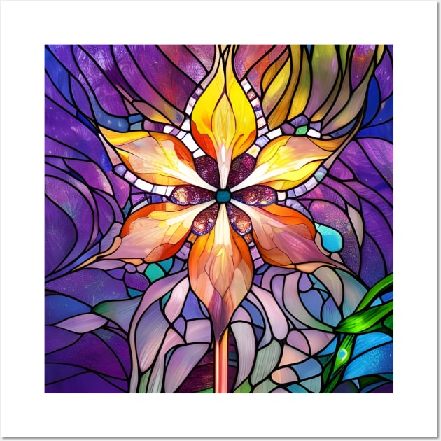 Stained Glass Lily Wall Art by Chance Two Designs